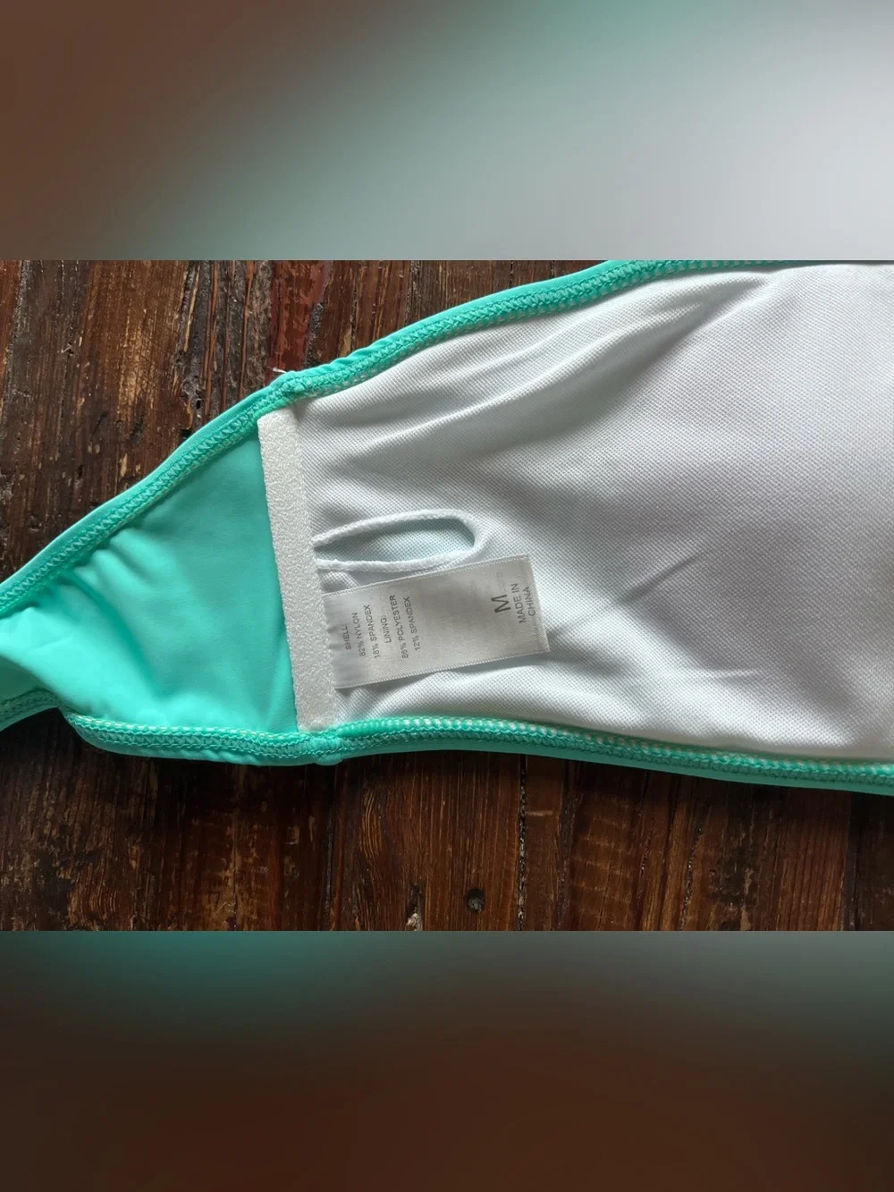 Two-piece aqua bathing suit, with Sheer Butterfly Print Camisole Top Sz M NWOT - Picture 12 of 16
